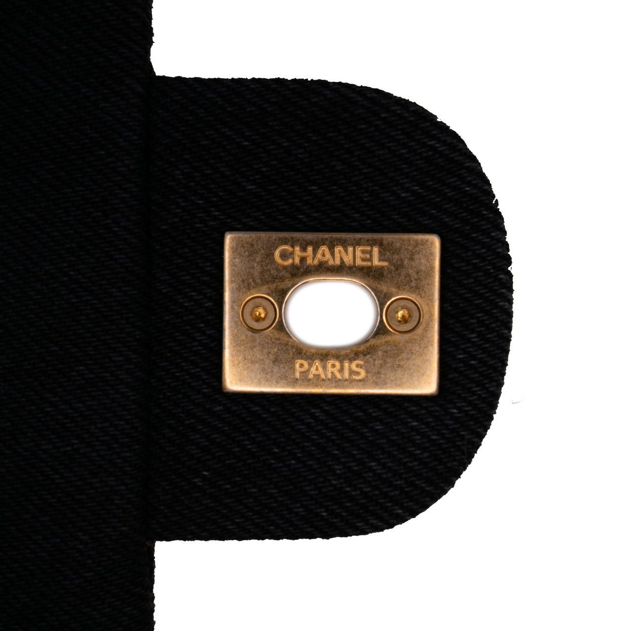 Chanel Mini Rectangular Quilted Denim Mood Flap Grijs