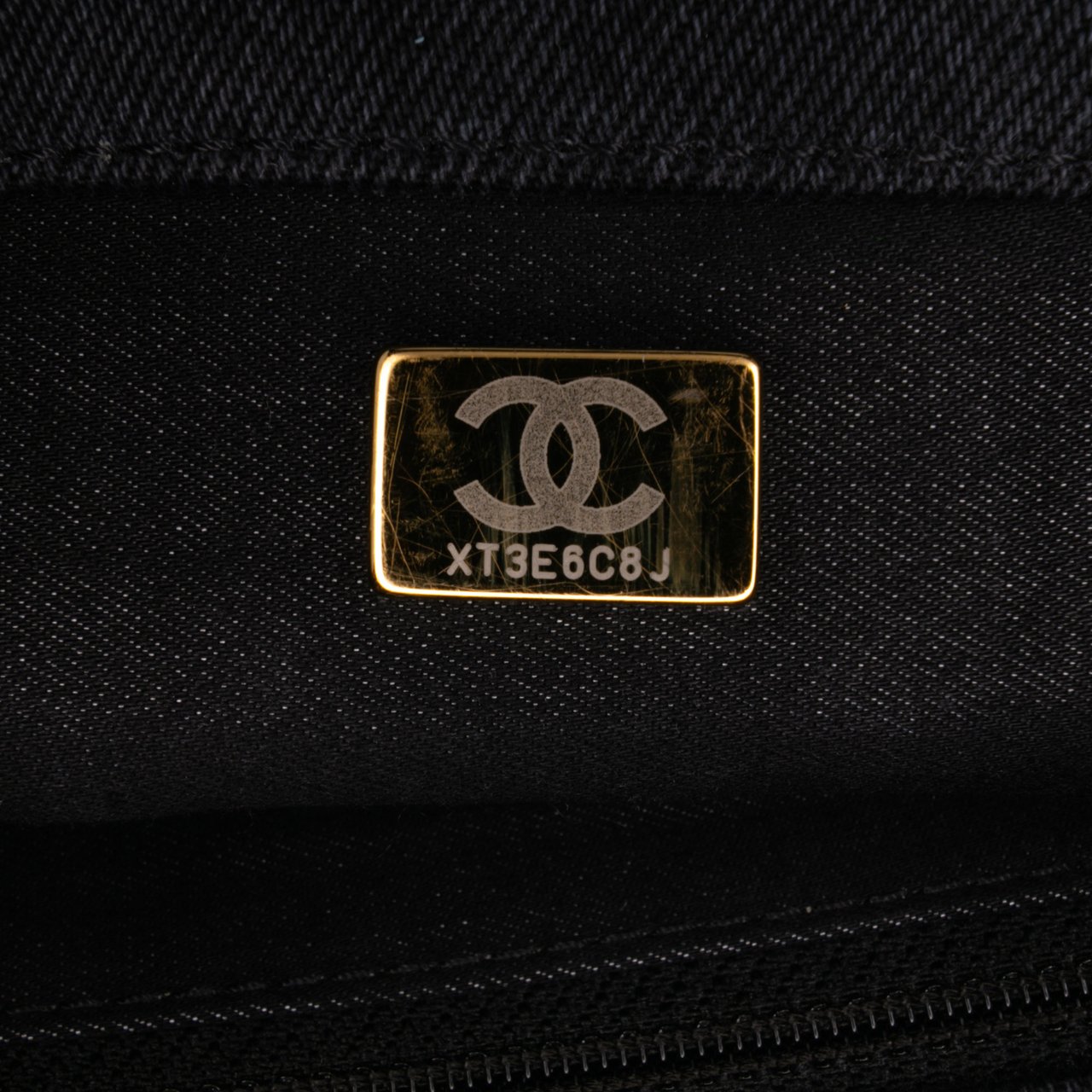 Chanel Mini Rectangular Quilted Denim Mood Flap Grijs