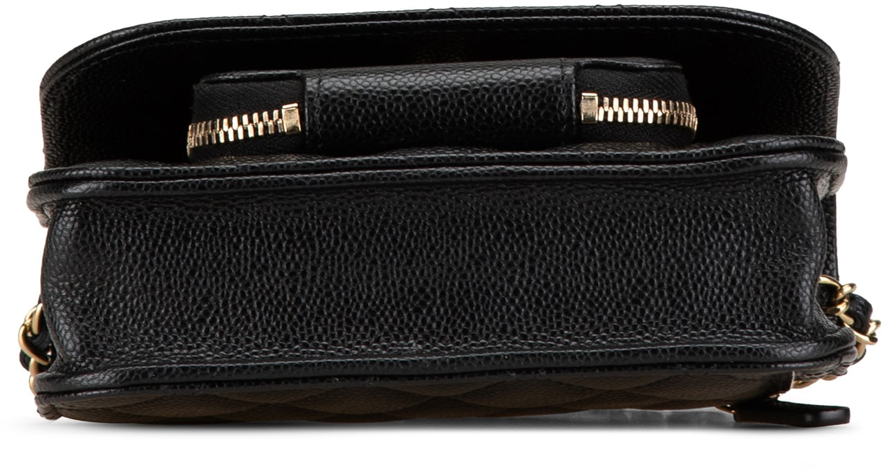 Chanel Mini Caviar Business Affinity Top Handle Bag Zwart