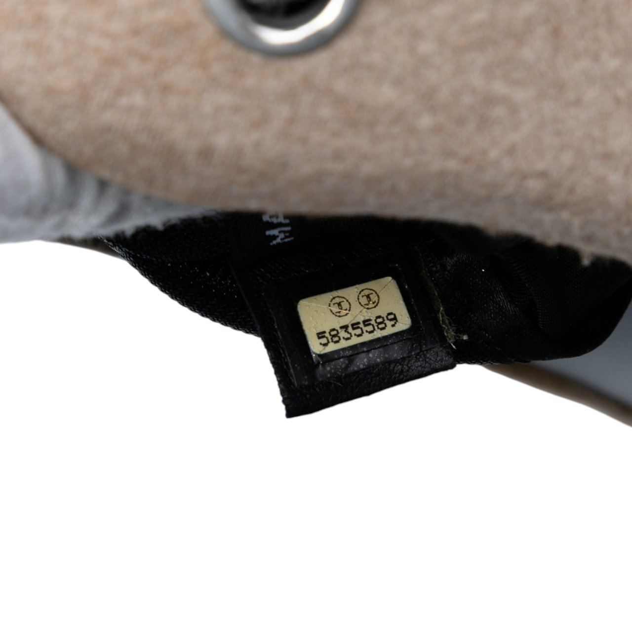 Chanel Felt Millennium Hard Case Crossbody Bruin