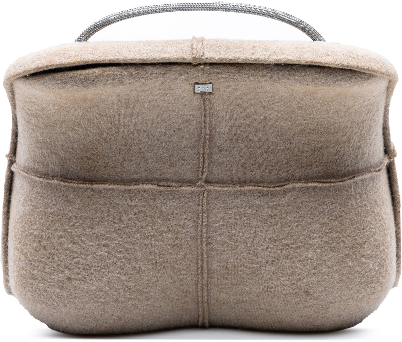 Chanel Felt Millennium Hard Case Crossbody Bruin