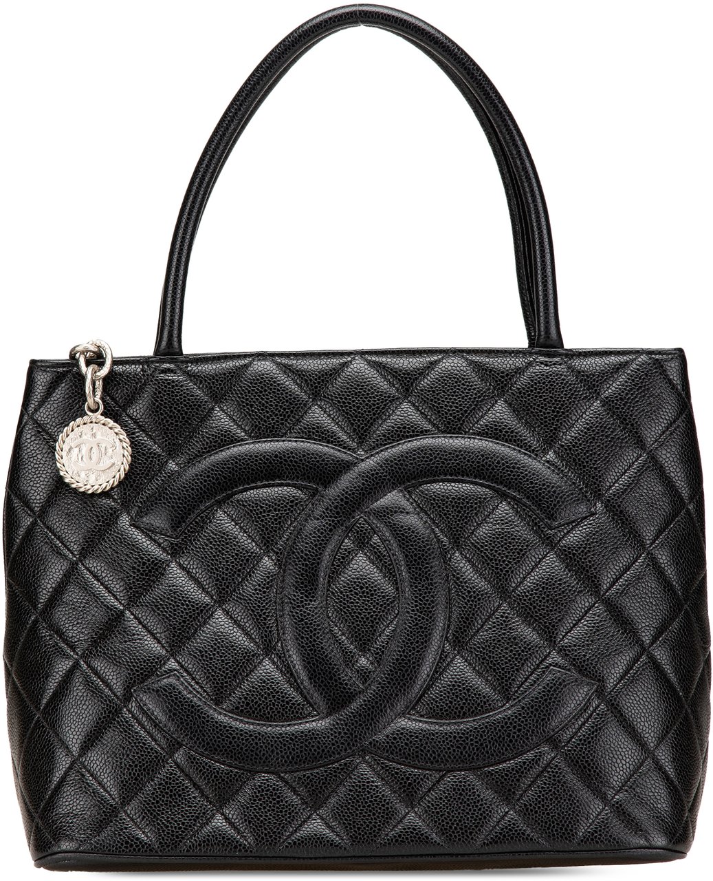 Chanel Caviar Medallion Tote Zwart