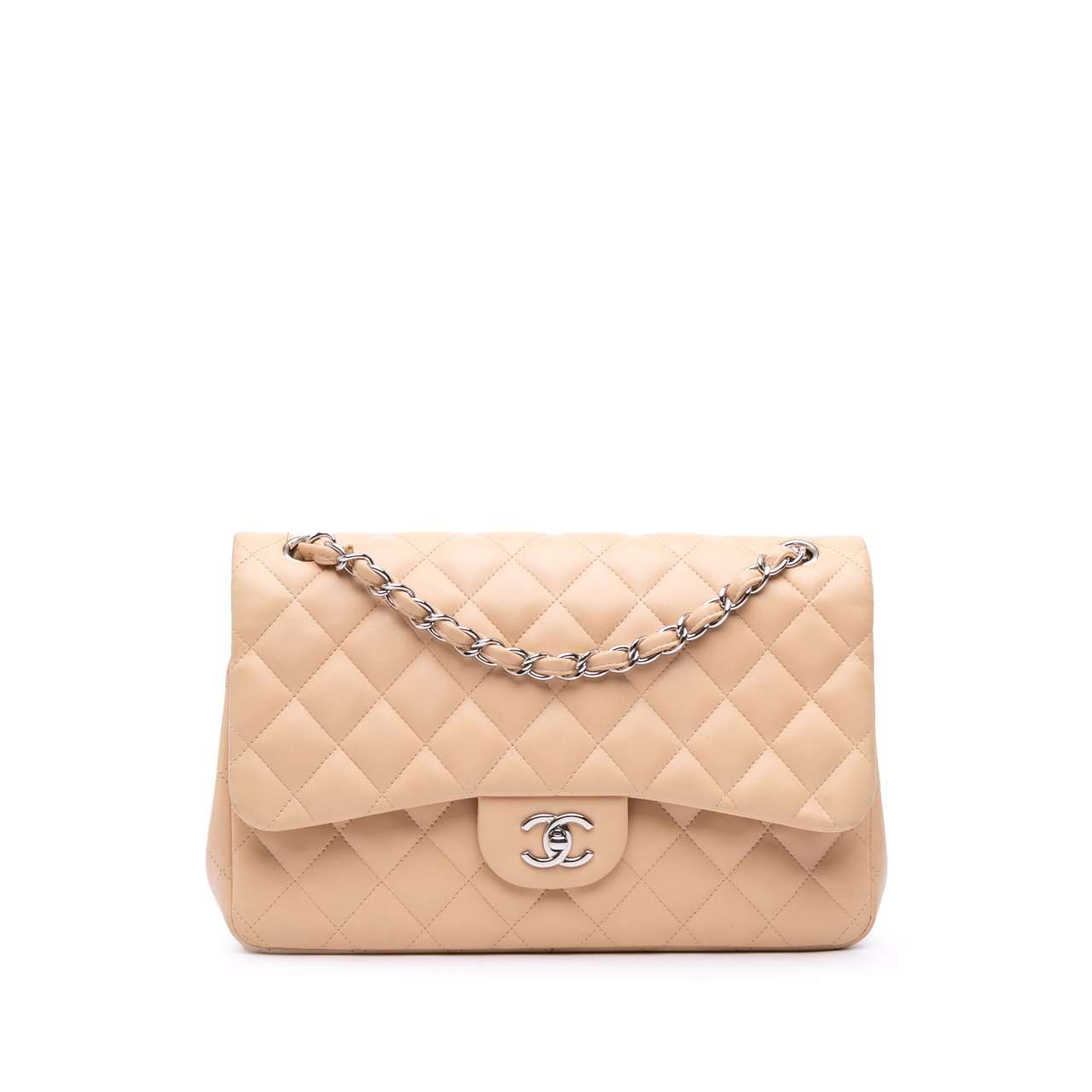 Chanel Jumbo Classic Lambskin Double Flap Bruin