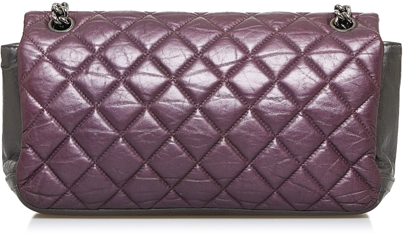 Chanel Glazed Matelasse Portobello Flap Bag Paars