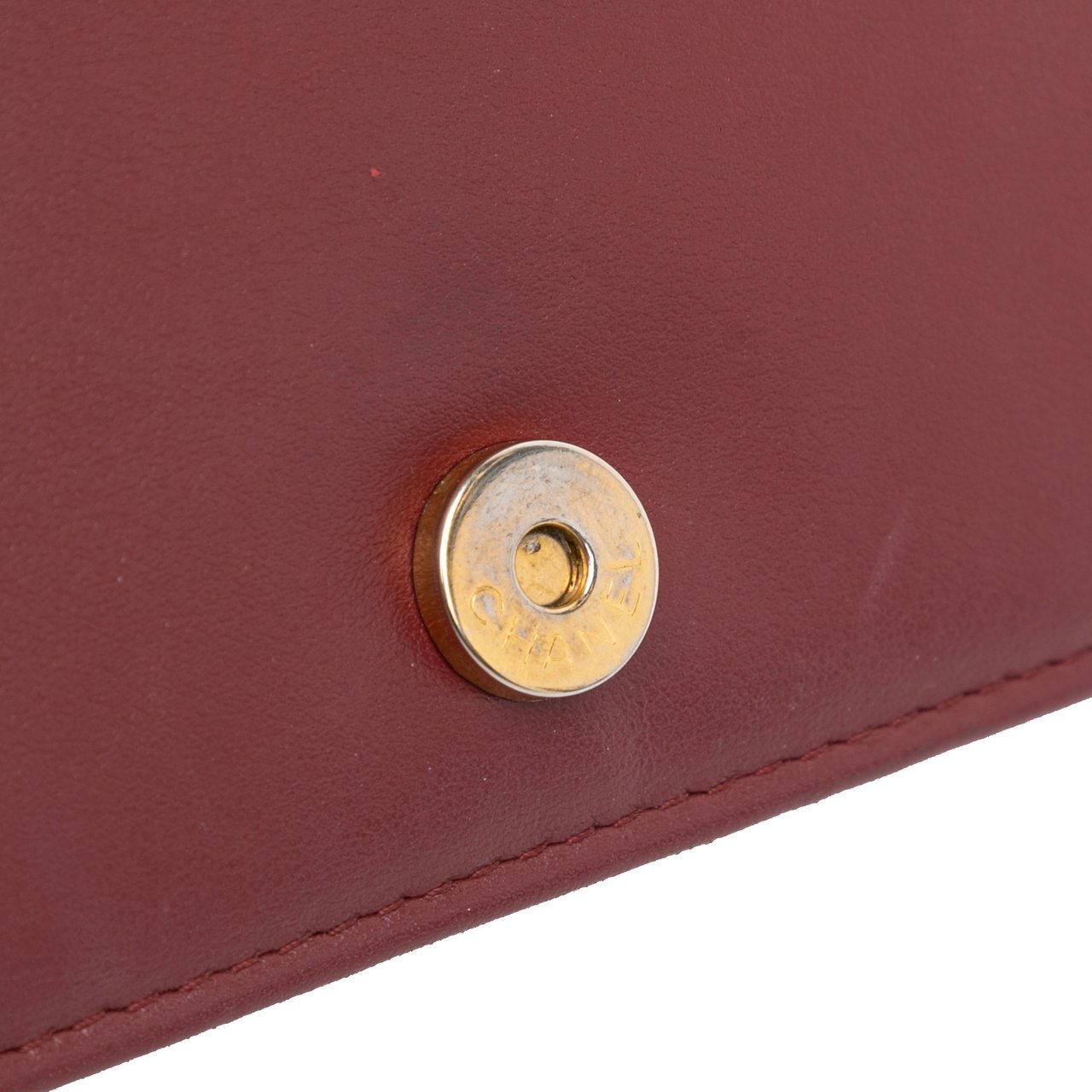 Chanel Quilted Aged Calfskin Gabrielle Wallet on Chain Rood