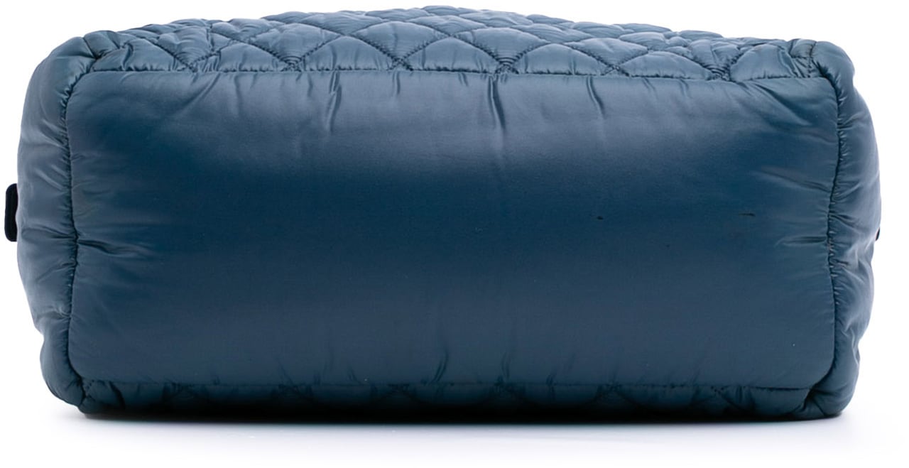 Chanel Small Quilted Nylon Coco Cocoon Tote Blauw