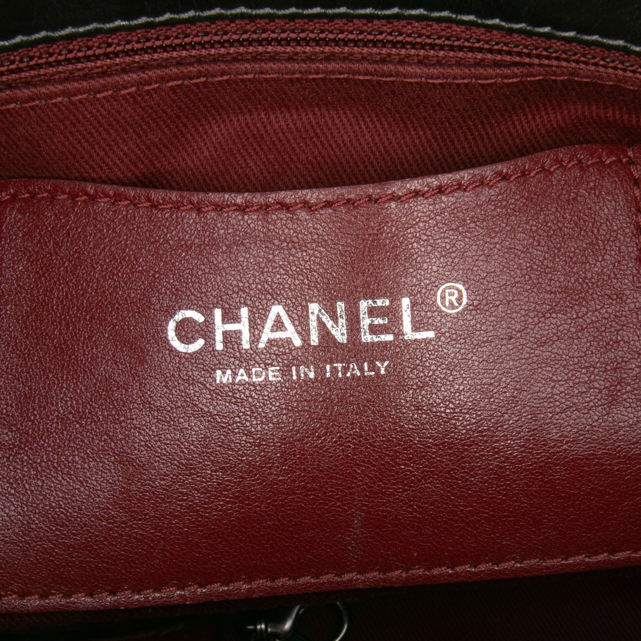 Chanel Large Aged Calfskin Just Mademoiselle Bowling Bag Grijs