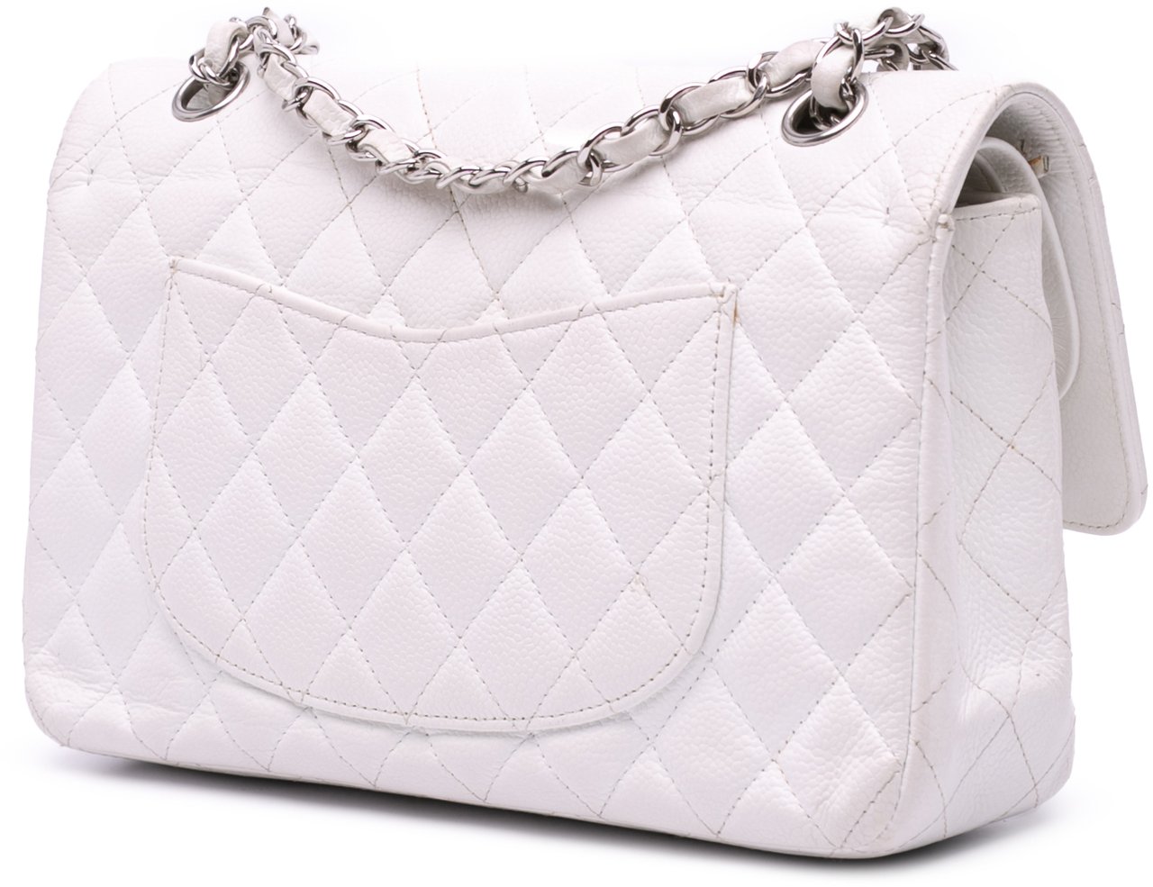 Chanel Medium Classic Caviar Double Flap Wit