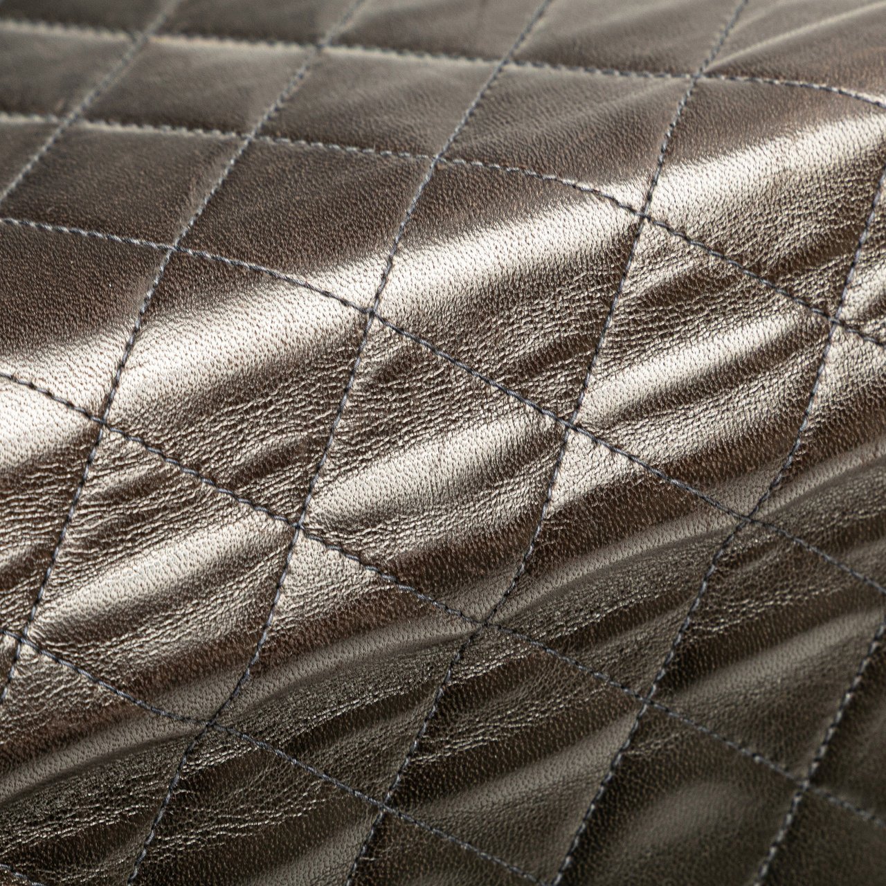 Chanel CC Quilted Lambskin Full Single Flap Zwart