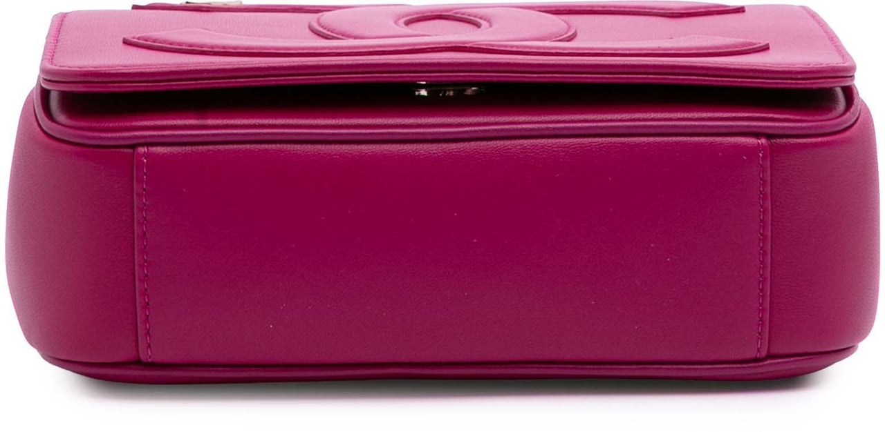 Chanel Lambskin CC Mania Flap Roze