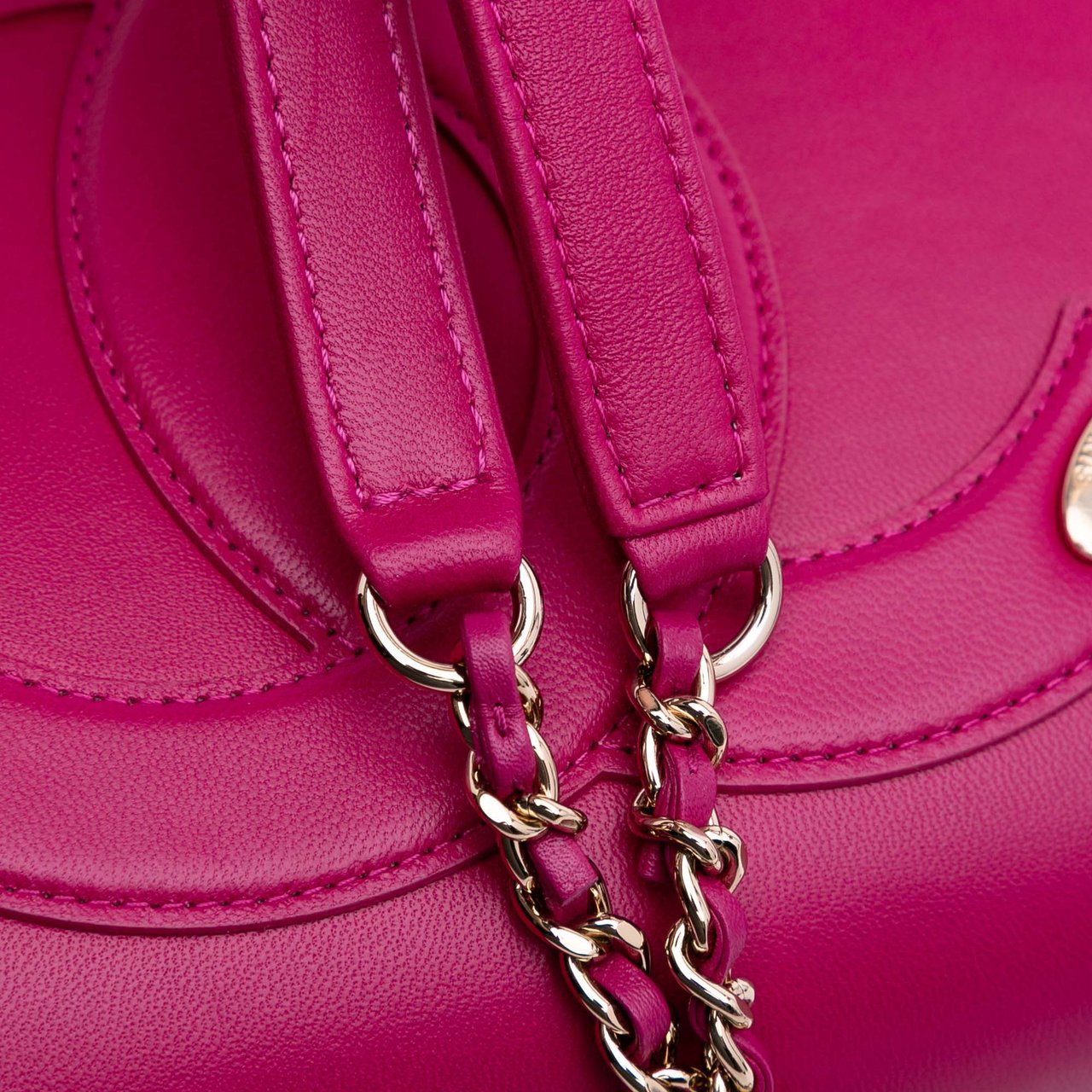 Chanel Lambskin CC Mania Flap Roze