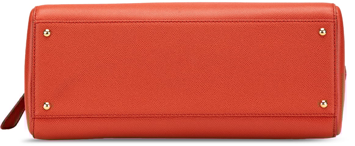 Chanel Grained Calfskin Tote Oranje