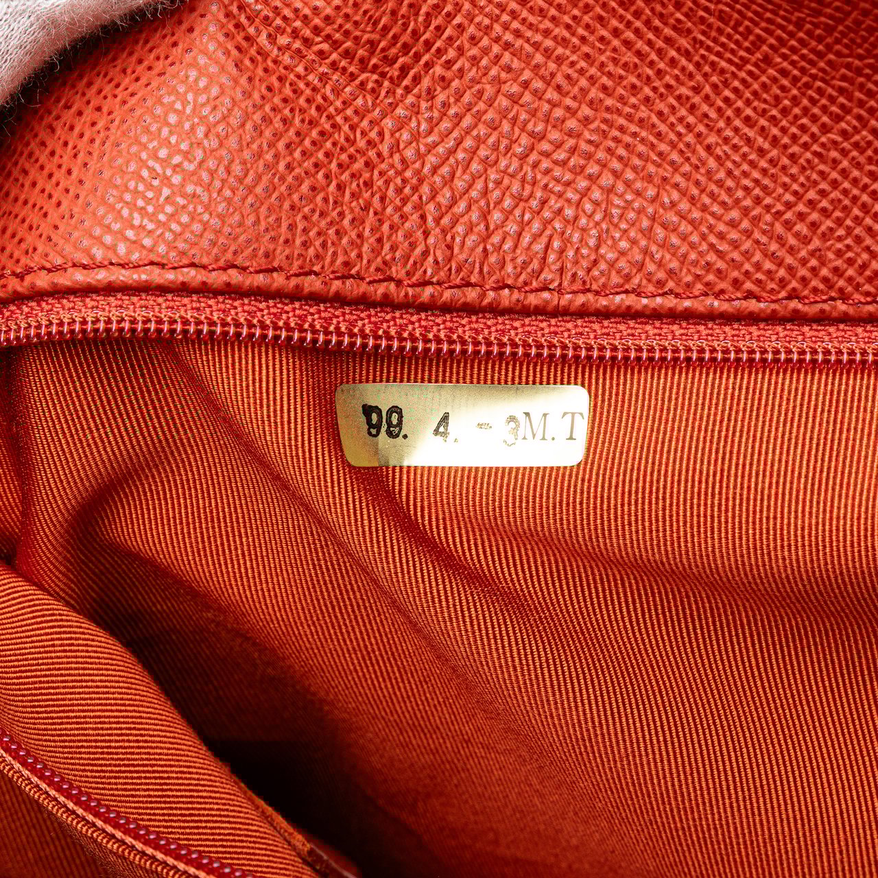 Chanel Grained Calfskin Tote Oranje