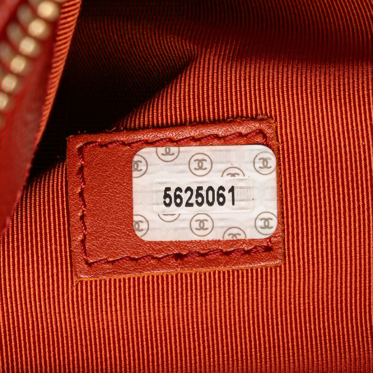 Chanel Grained Calfskin Tote Oranje