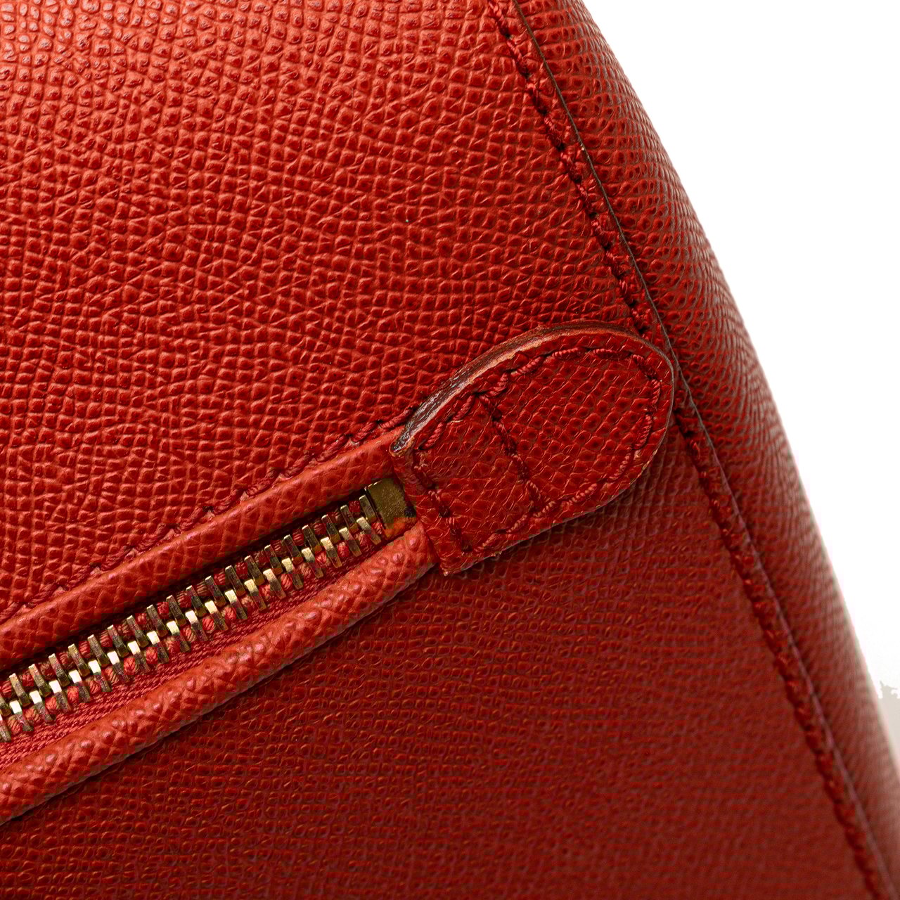 Chanel Grained Calfskin Tote Oranje