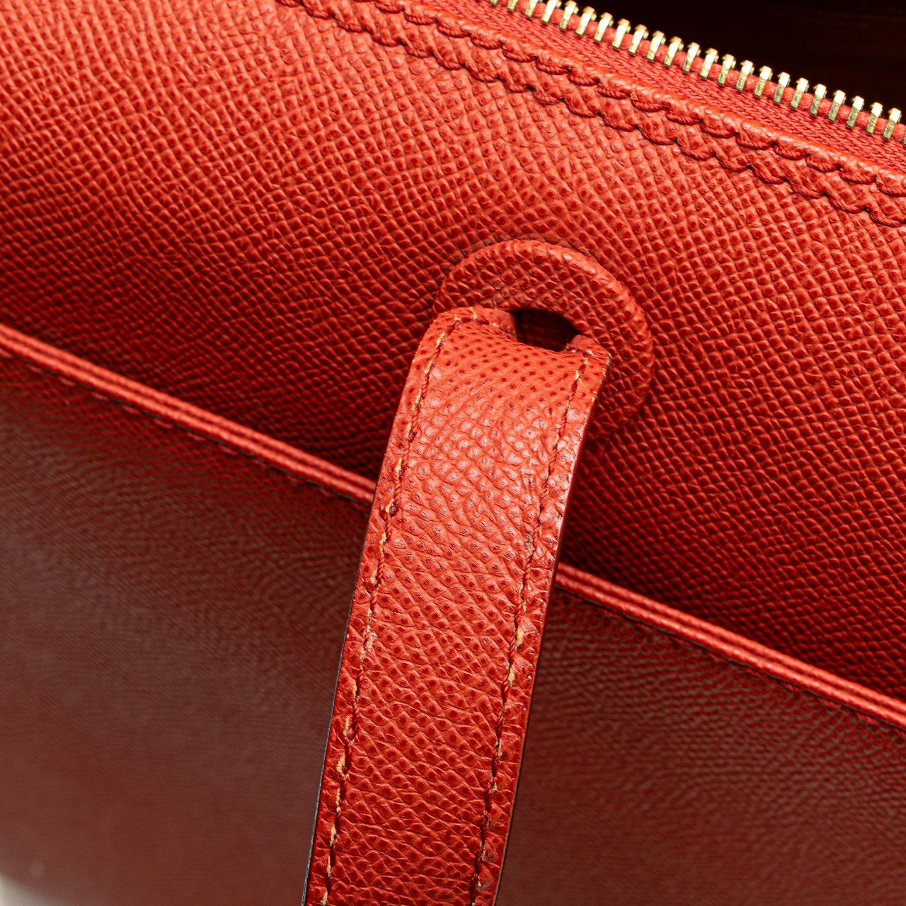 Chanel Grained Calfskin Tote Oranje