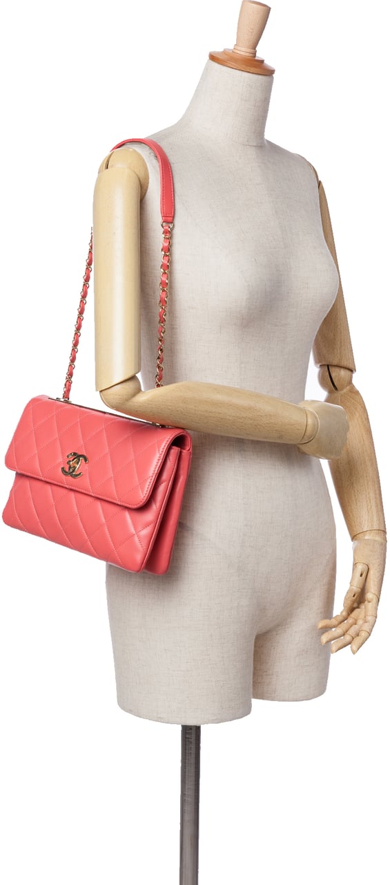 Chanel Quilted Lambskin Trendy CC Flap Roze