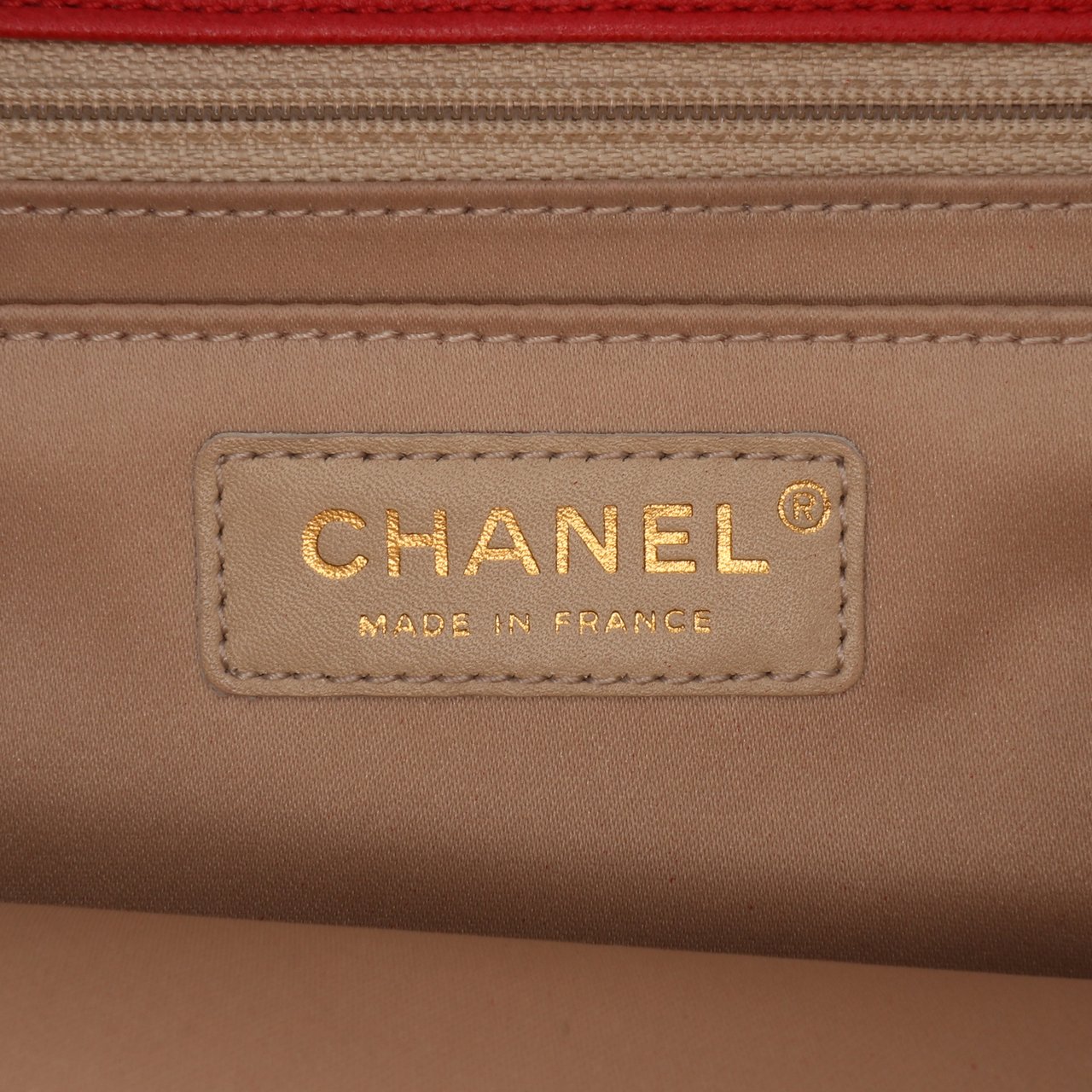 Chanel Large Quilted Lambskin Golden Class Flap Rood