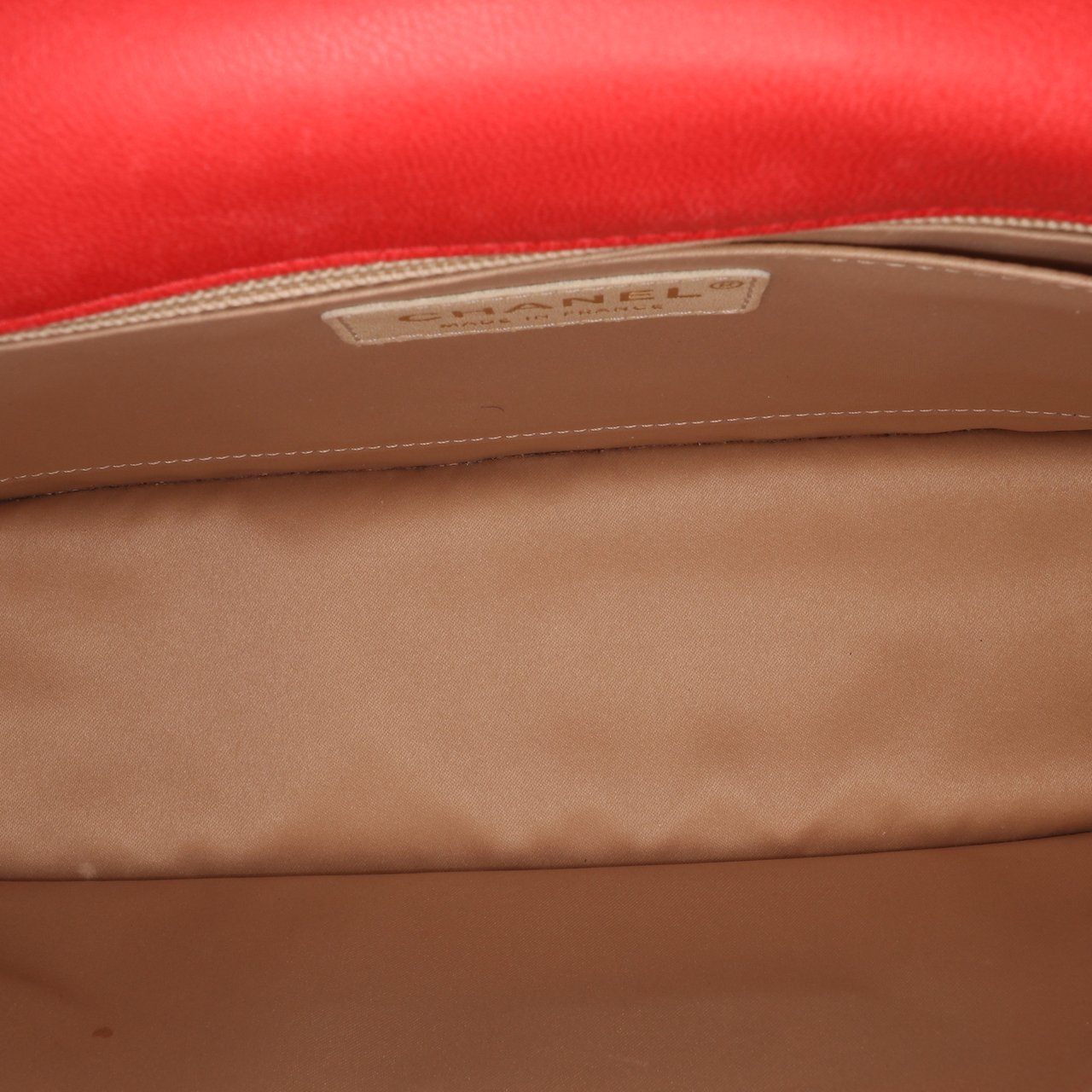 Chanel Large Quilted Lambskin Golden Class Flap Rood