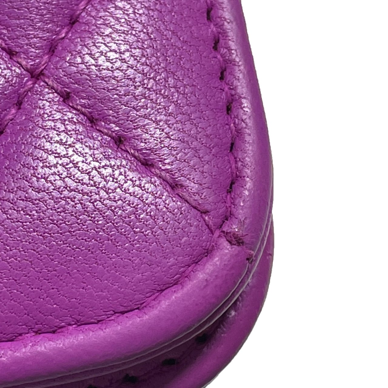 Chanel Lambskin Coco Boy Wallet On Chain Paars