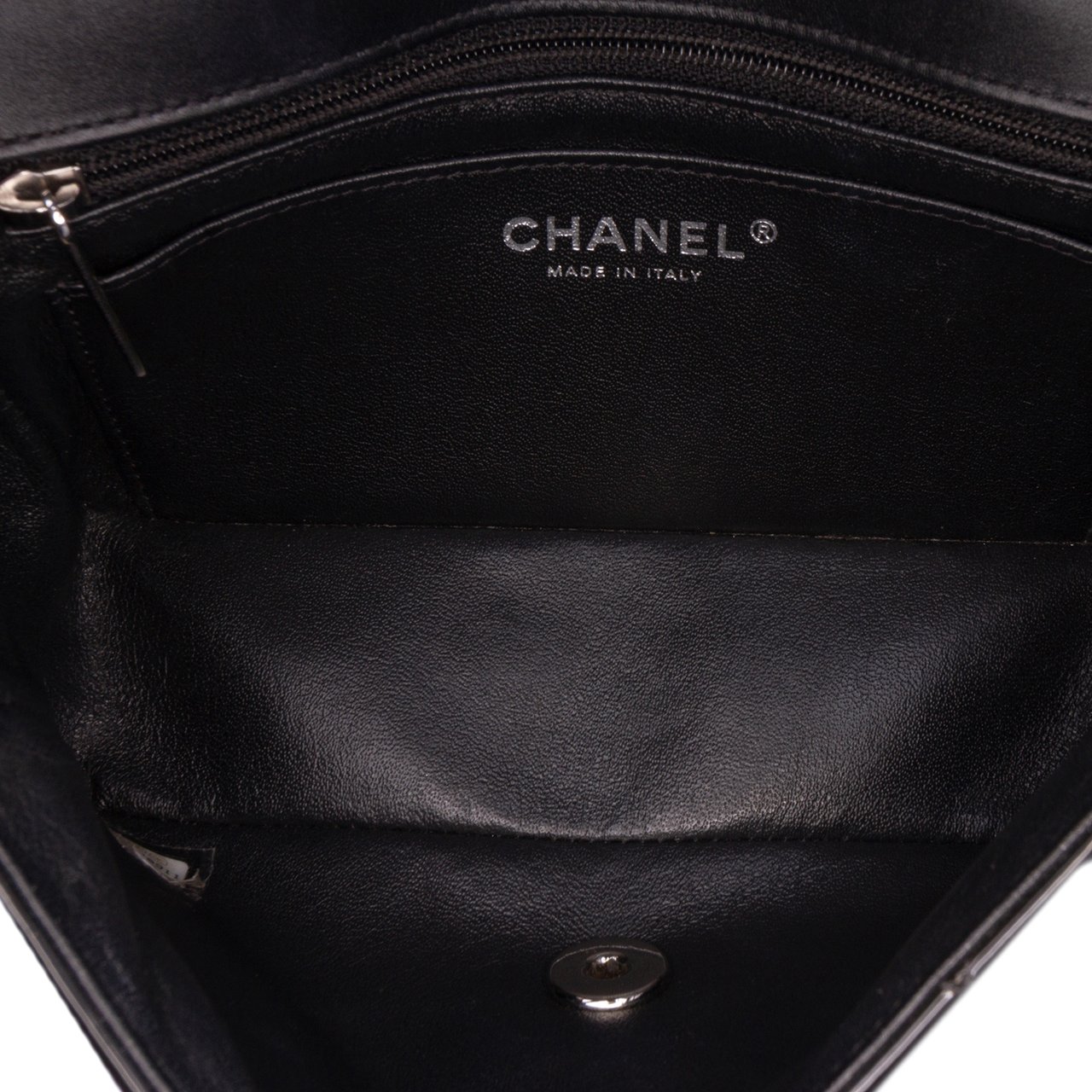 Chanel Mini Rectangular Classic Bicolor Patent Single Flap Rood