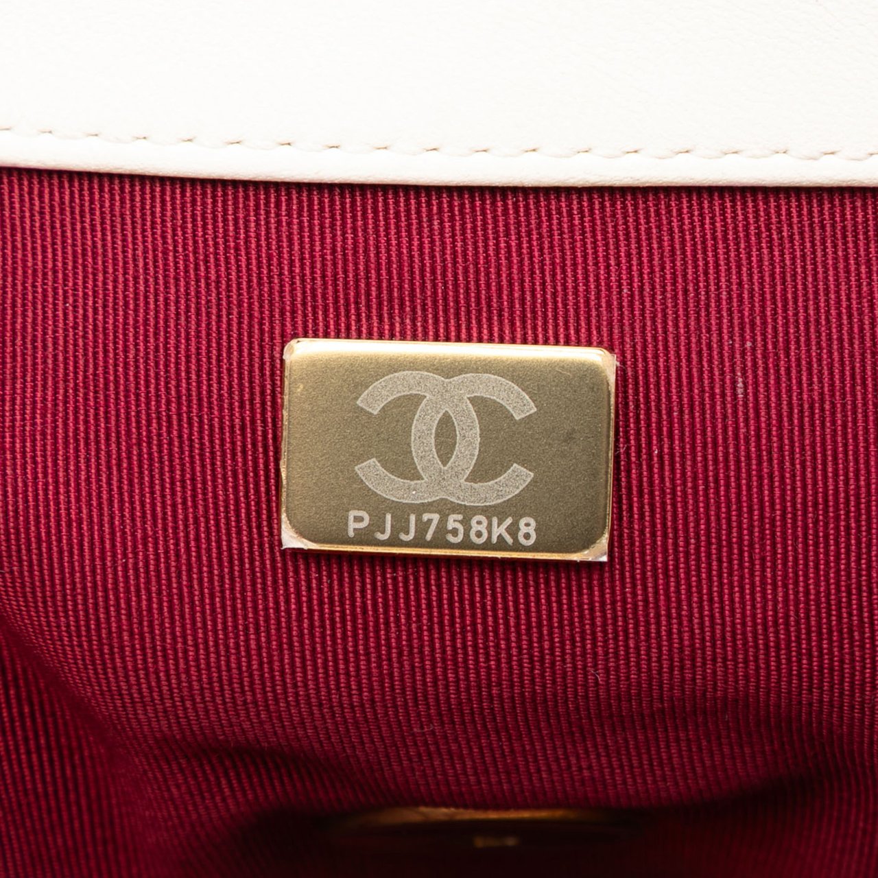 Chanel Medium Lambskin 19 Flap Wit