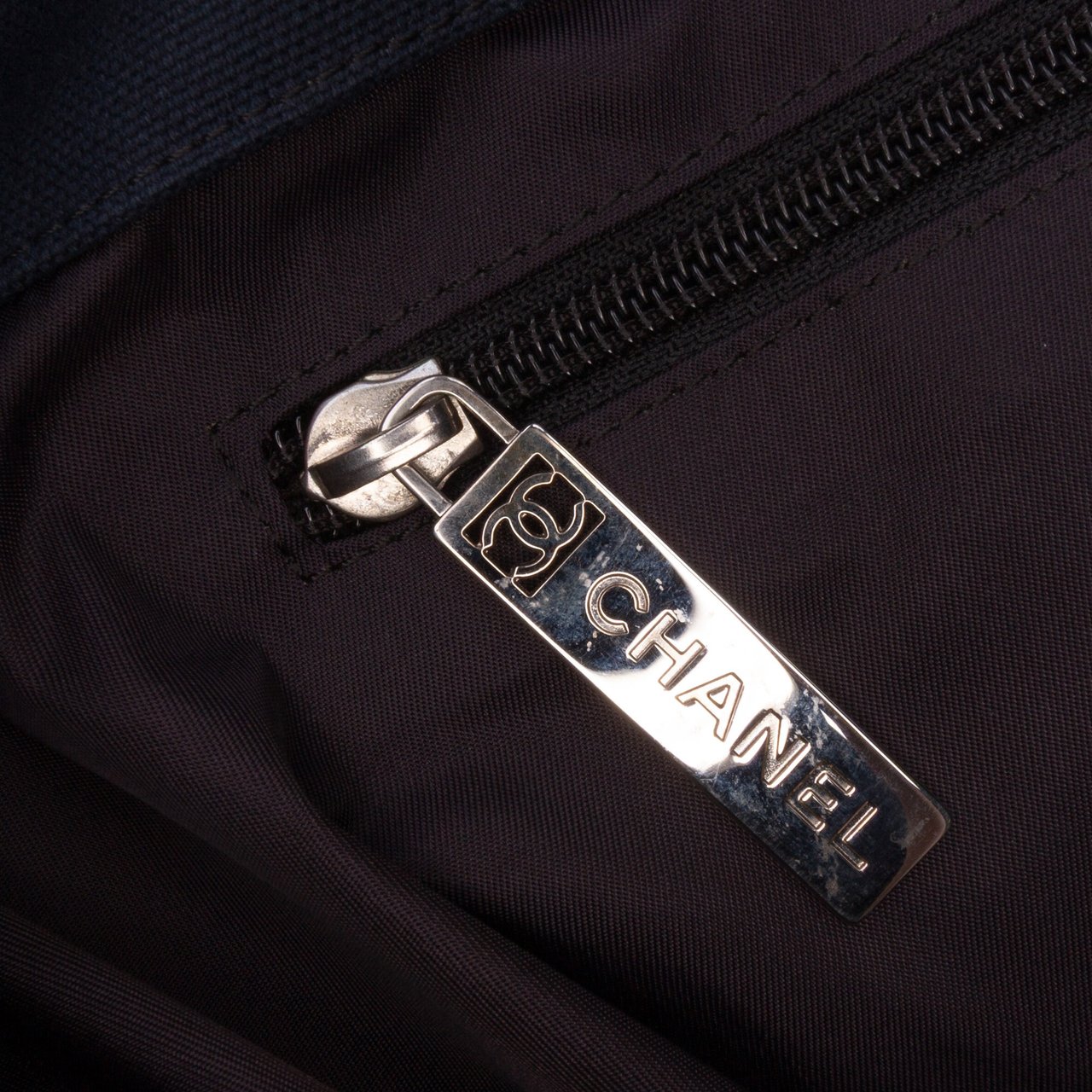 Chanel CC Quilted Cotton and PVC Punching Tote Wit