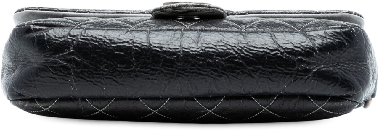 Chanel Small CC Quilted Vinyl Melrose Degrade Flap Grijs