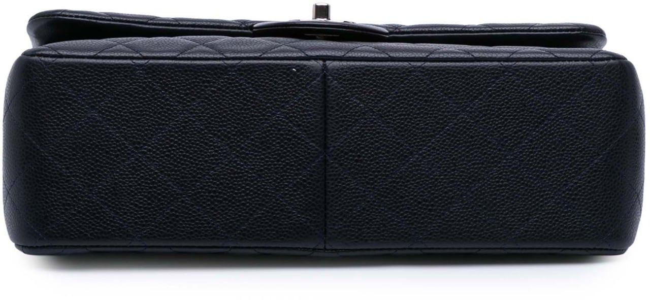Chanel Jumbo Classic Caviar Double Flap Blauw