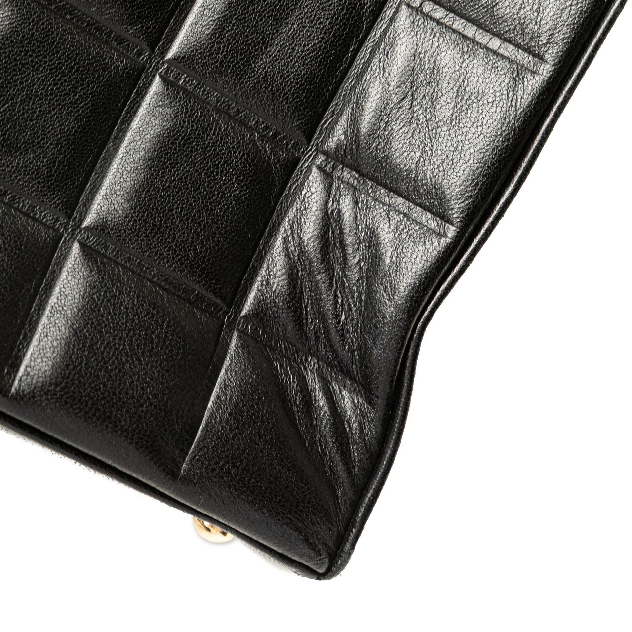 Chanel CC Chocolate Bar Lambskin Tote Zwart