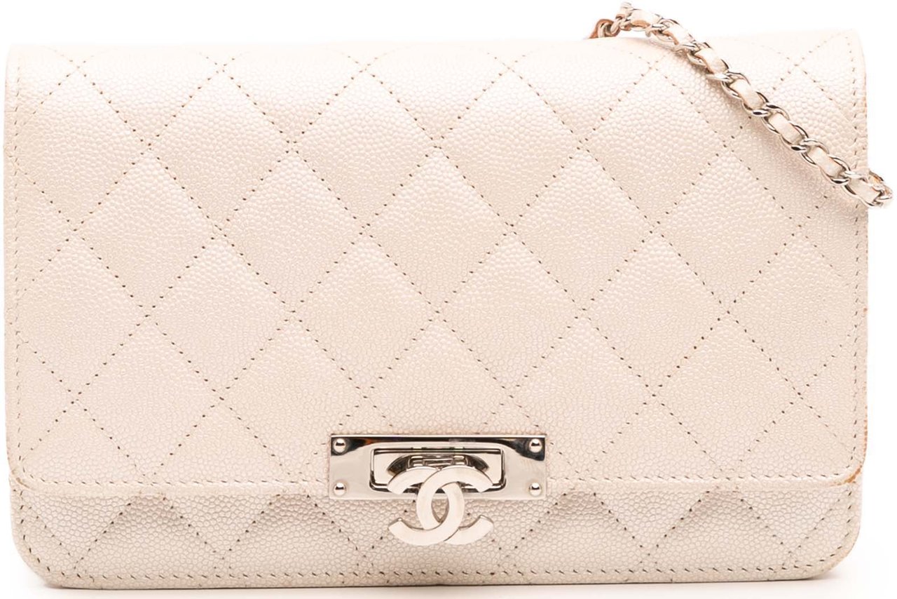 Chanel Quilted Caviar Golden Class Wallet On Chain Wit