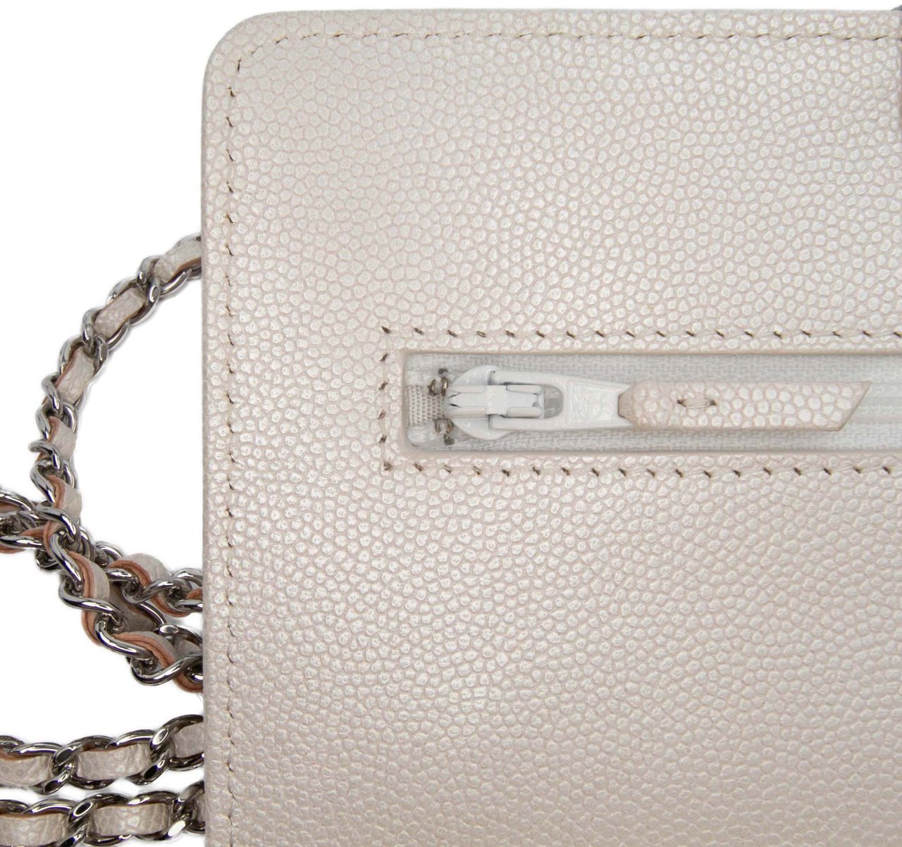 Chanel Quilted Caviar Golden Class Wallet On Chain Wit