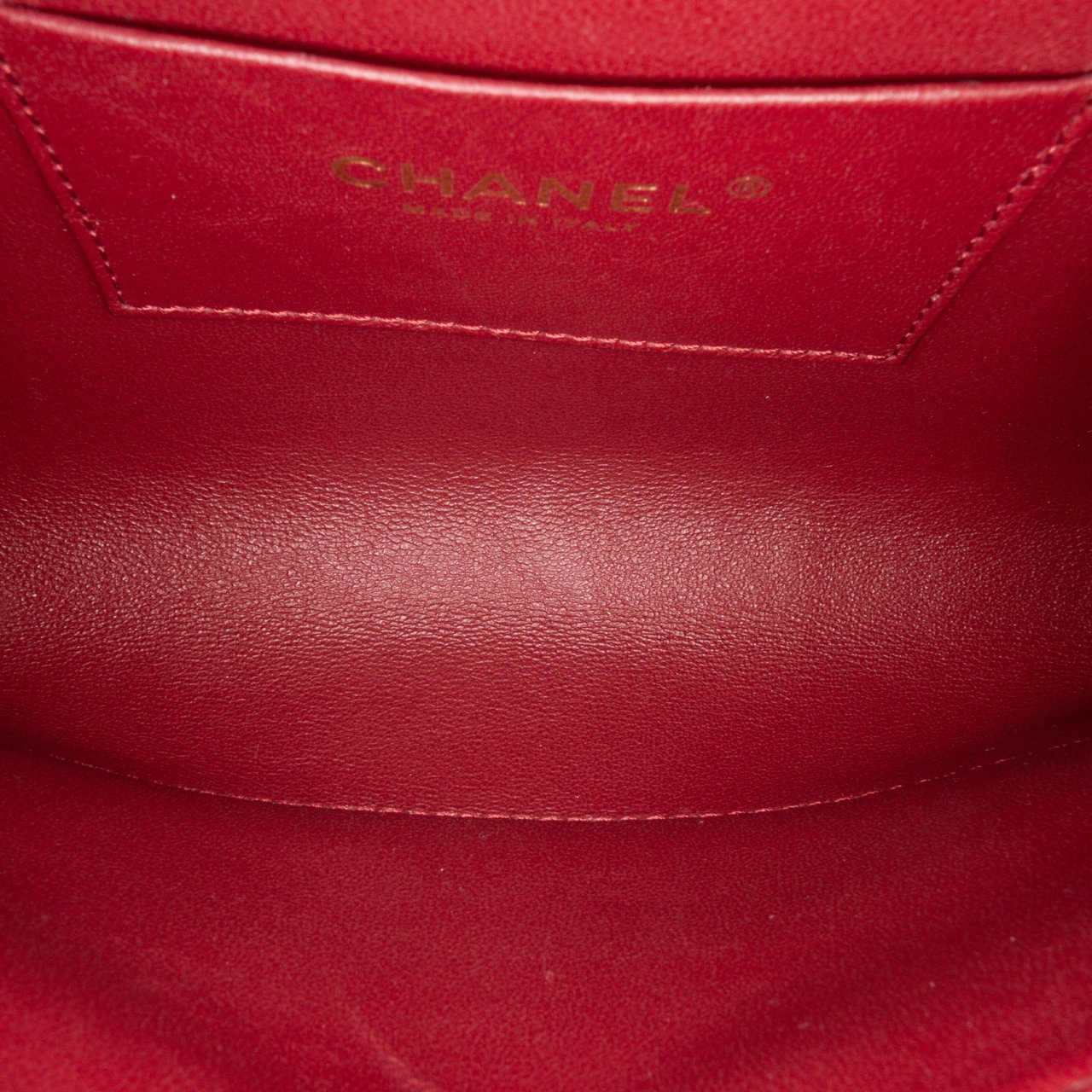 Chanel CC Crackled Glazed Calfskin Accordion Flap Blauw