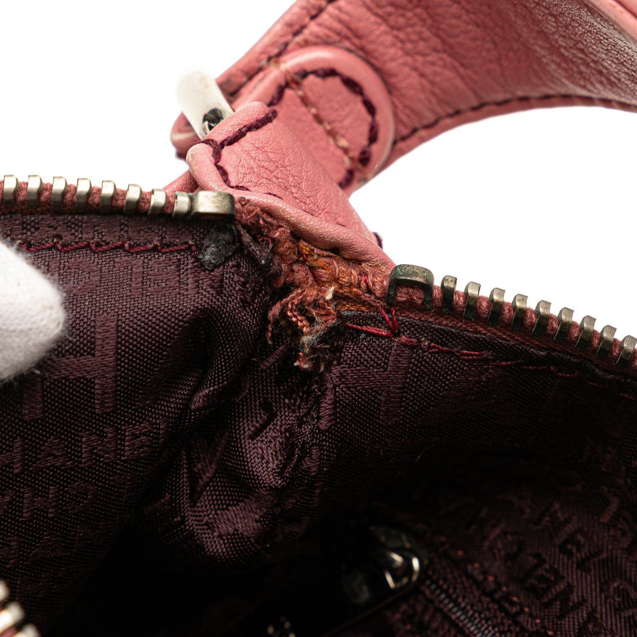 Chanel Calfskin LAX Front Pocket Shoulder Bag Roze