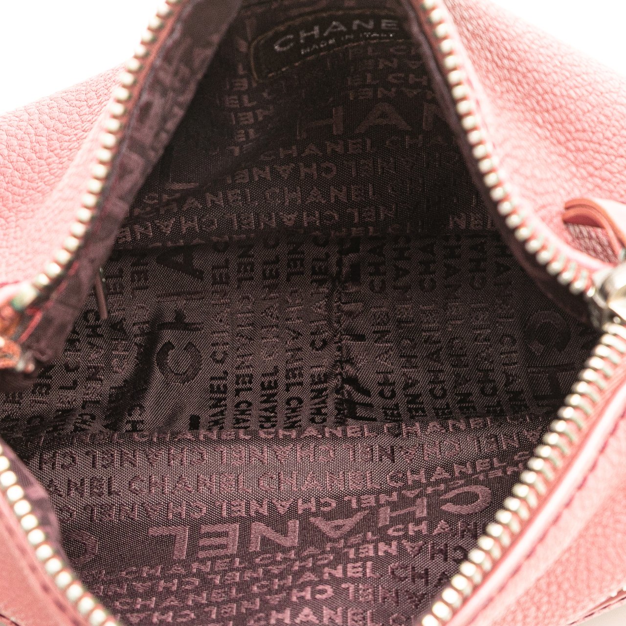 Chanel Calfskin LAX Front Pocket Shoulder Bag Roze