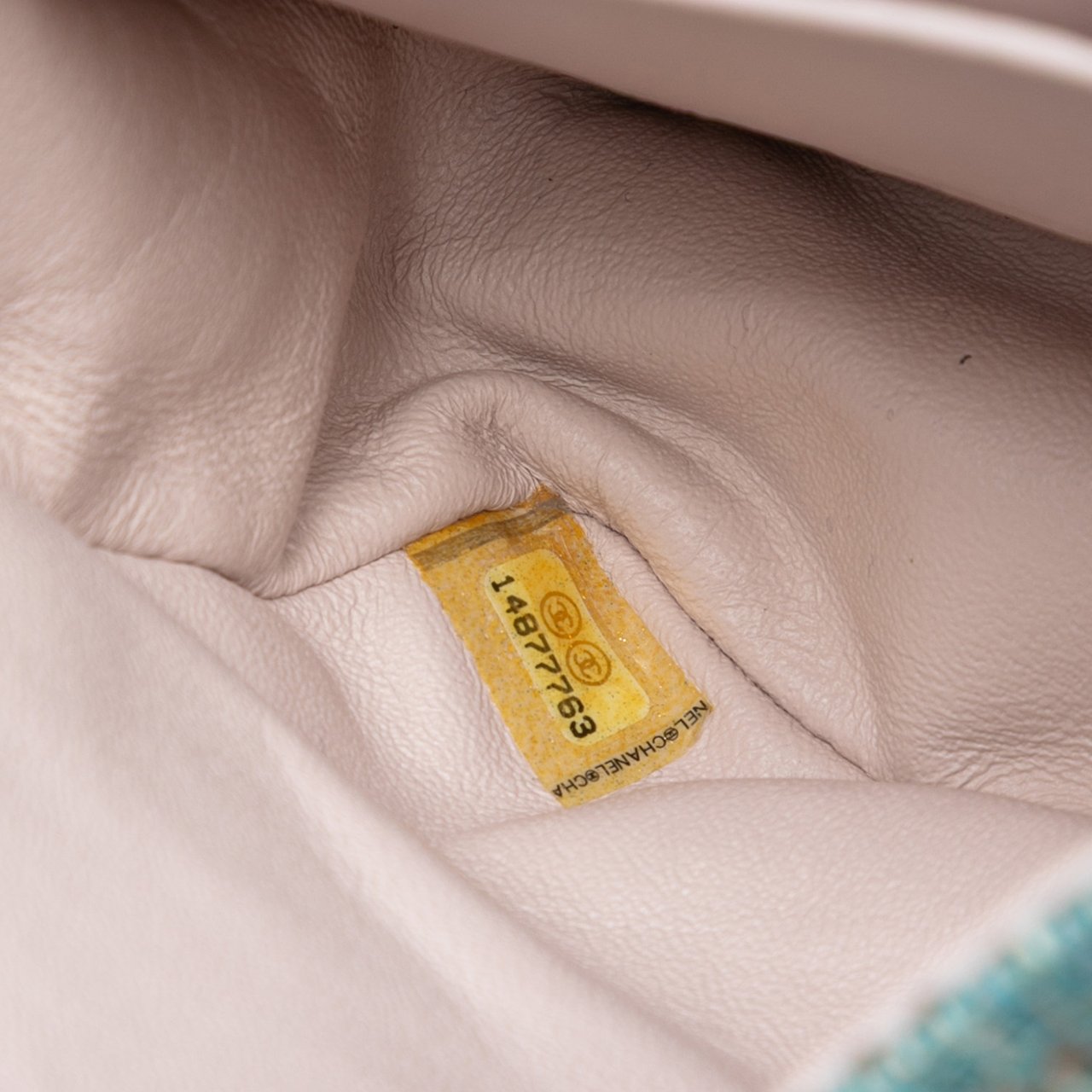 Chanel Medium Classic Tweed Double Flap Blauw