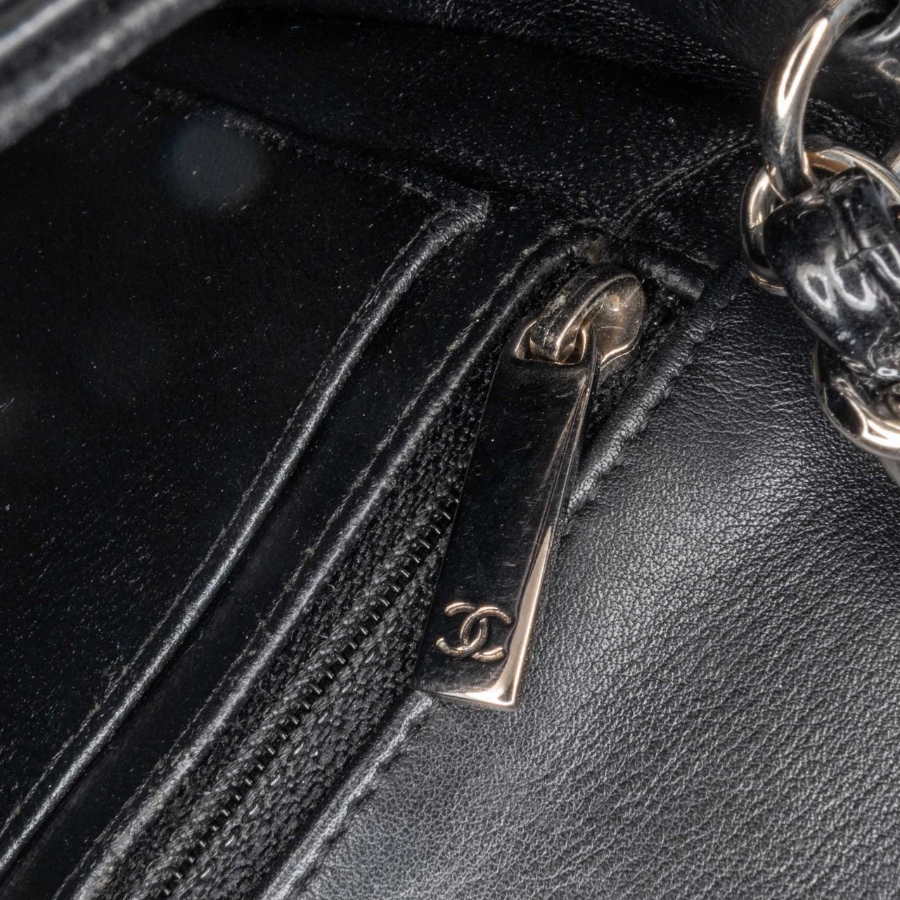 Chanel Mini Rectangular Classic Patent Single Flap Zwart