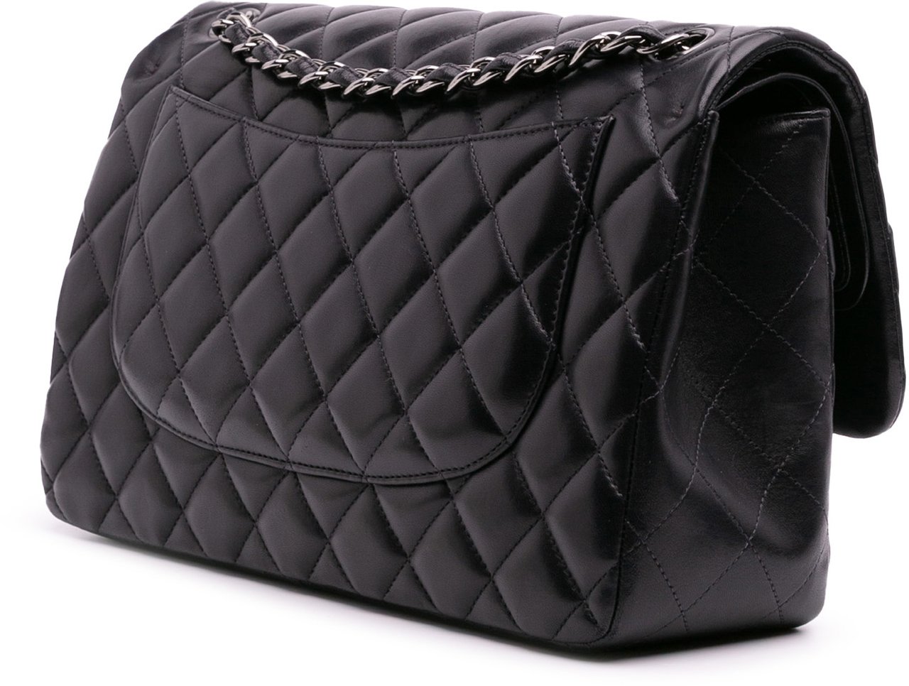 Chanel Jumbo Classic Lambskin Double Flap Zwart