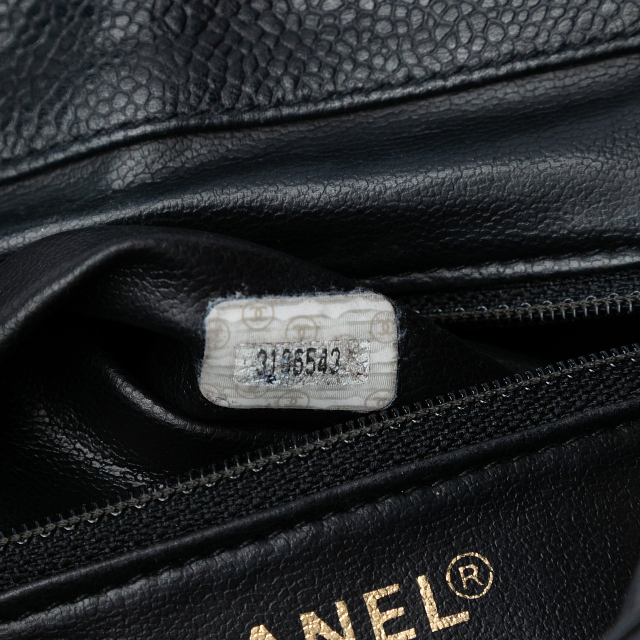 Chanel CC Caviar Turn Lock Backpack Zwart