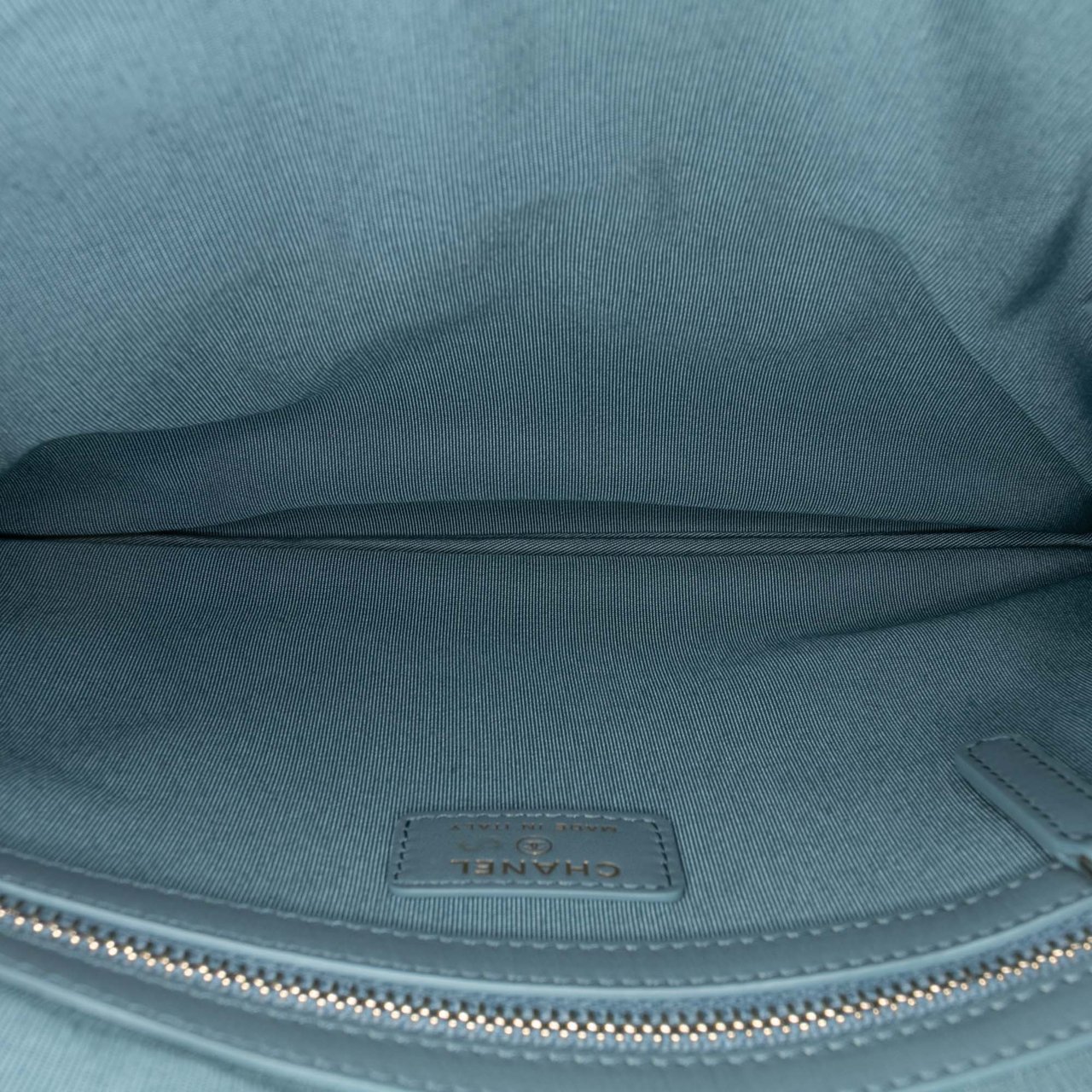 Chanel Medium Tweed Deauville O Case Clutch Blauw