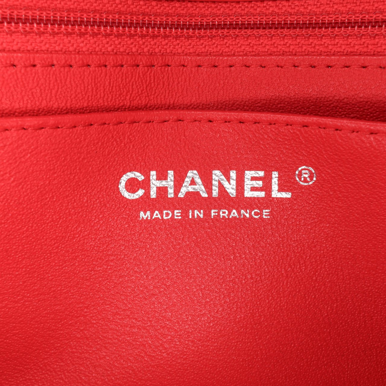 Chanel Mini Rectangular Bicolor Patent Single Flap Rood