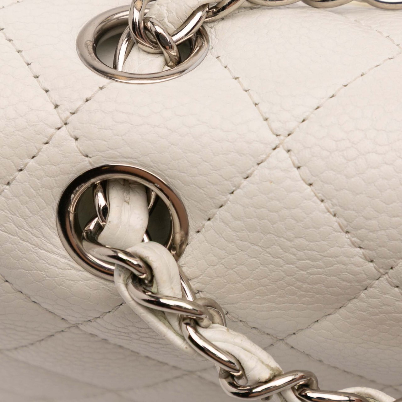 Chanel Medium Classic Caviar Double Flap Wit
