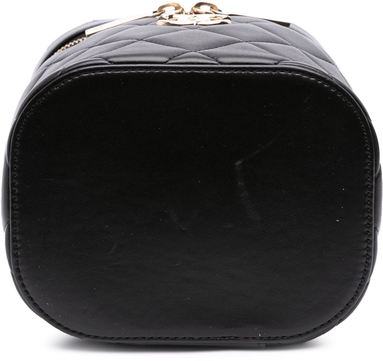 Chanel Quilted Lambskin Trendy CC Vanity Case Zwart