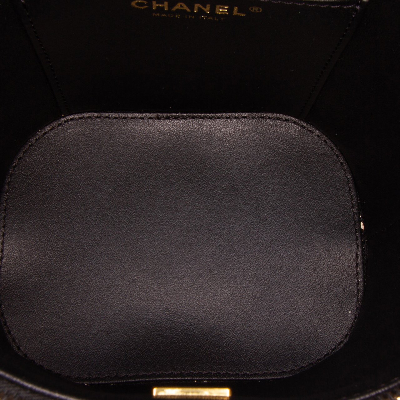 Chanel Quilted Lambskin Trendy CC Vanity Case Zwart