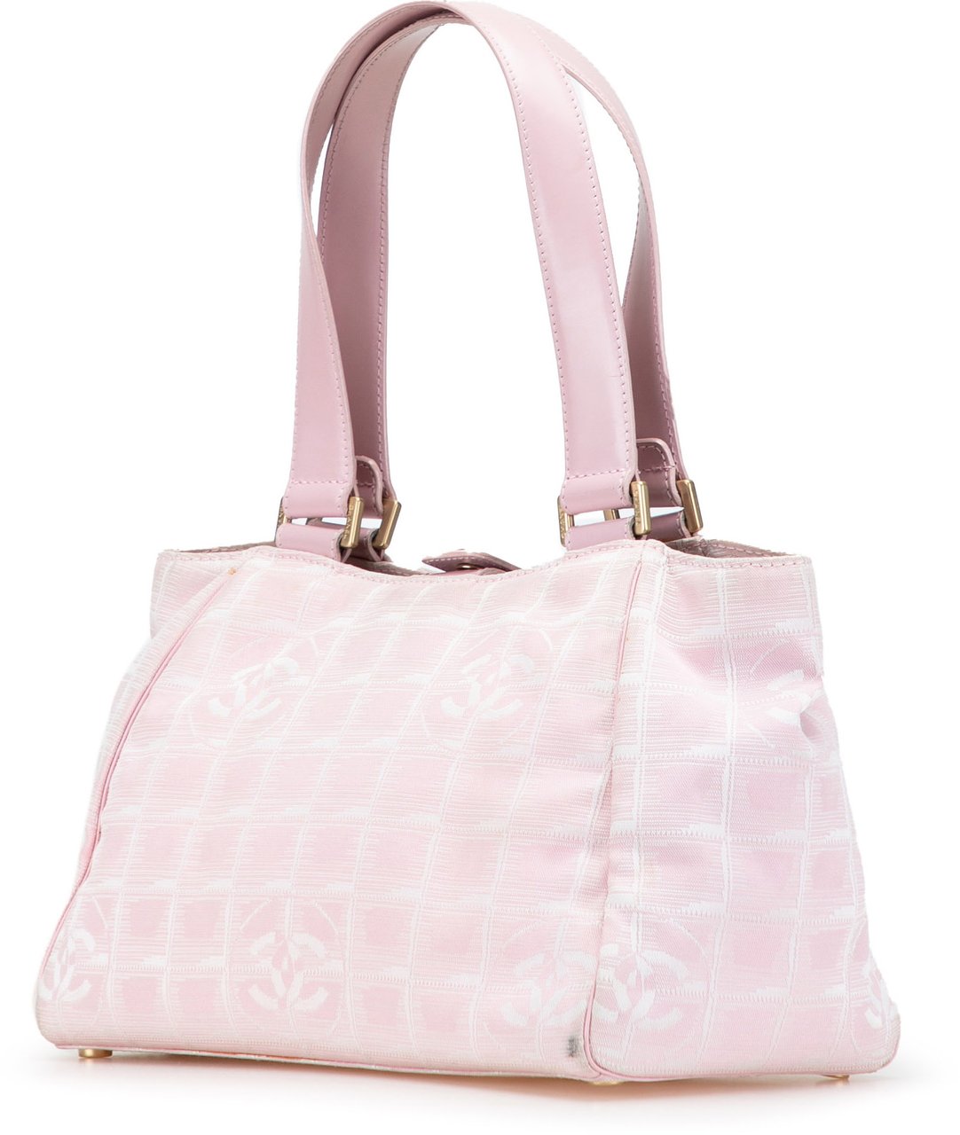 Chanel New Travel Line Nylon Tote Roze