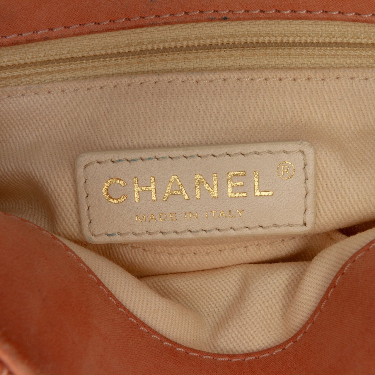Chanel Small Aged Calfskin Chic Quilt Flap Oranje