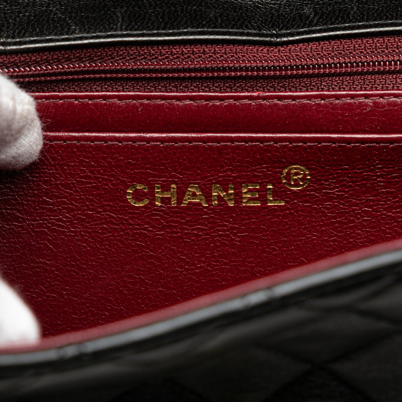 Chanel Lambskin Parent Kelly Flap Zwart