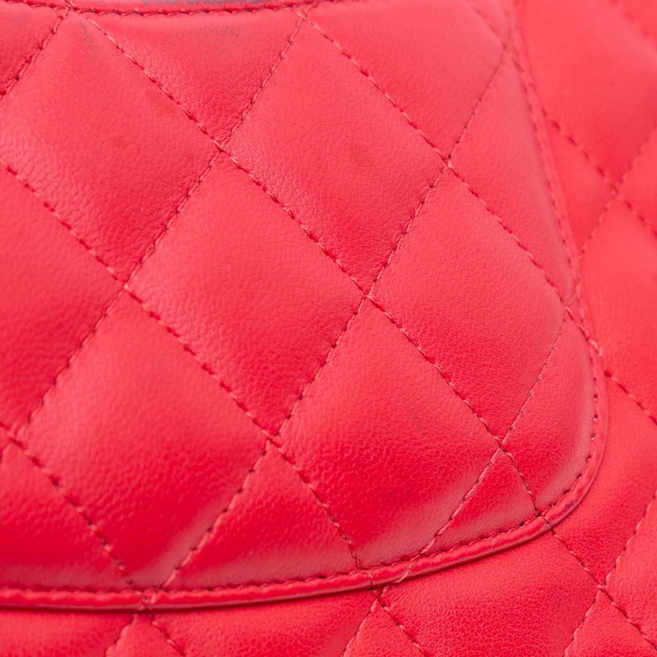 Chanel Mini Rectangular Classic Lambskin Single Flap Rood