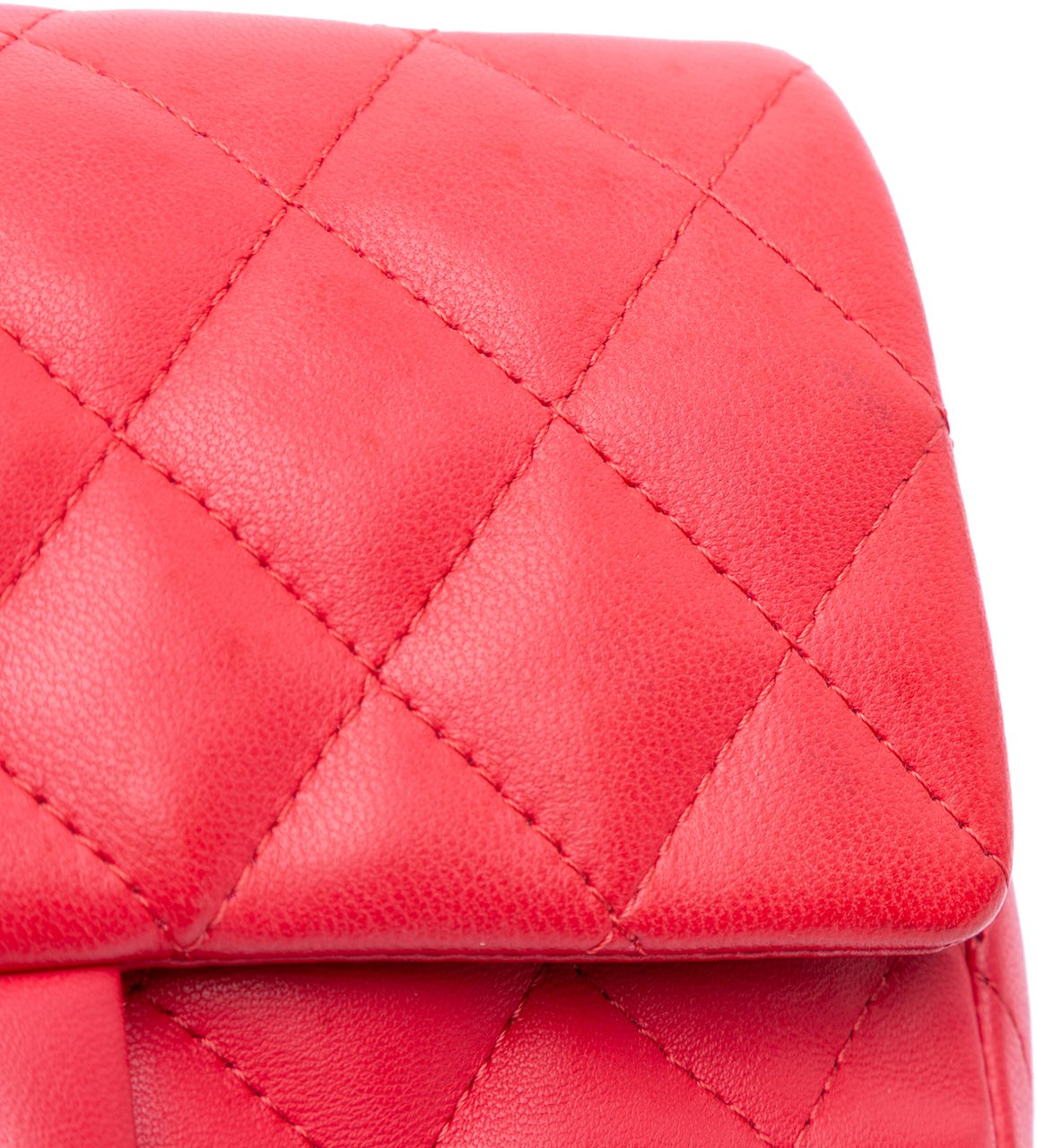 Chanel Mini Rectangular Classic Lambskin Single Flap Rood