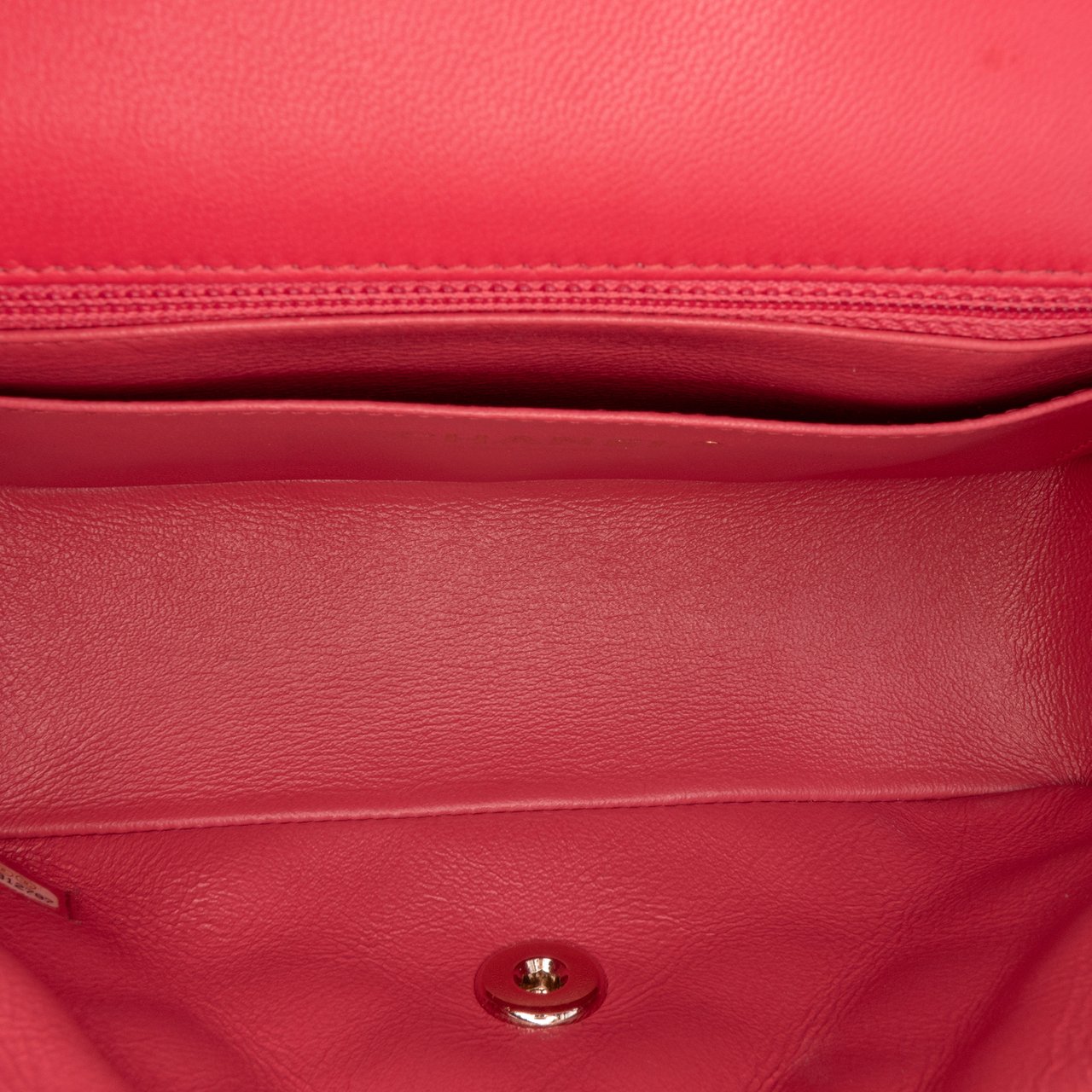 Chanel Mini Rectangular Classic Lambskin Single Flap Rood